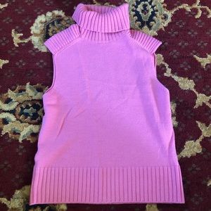 Pink turtleneck sweater tank